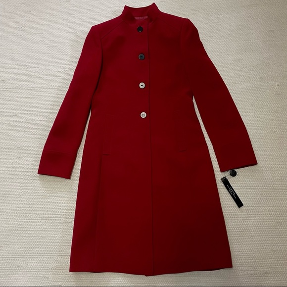 Tahari Jackets & Blazers - Tahari ASL Red Long Blazer Jacket Coat Size 2P